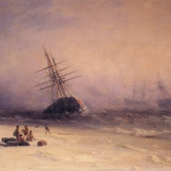 The Shipwreck on Northern sea
